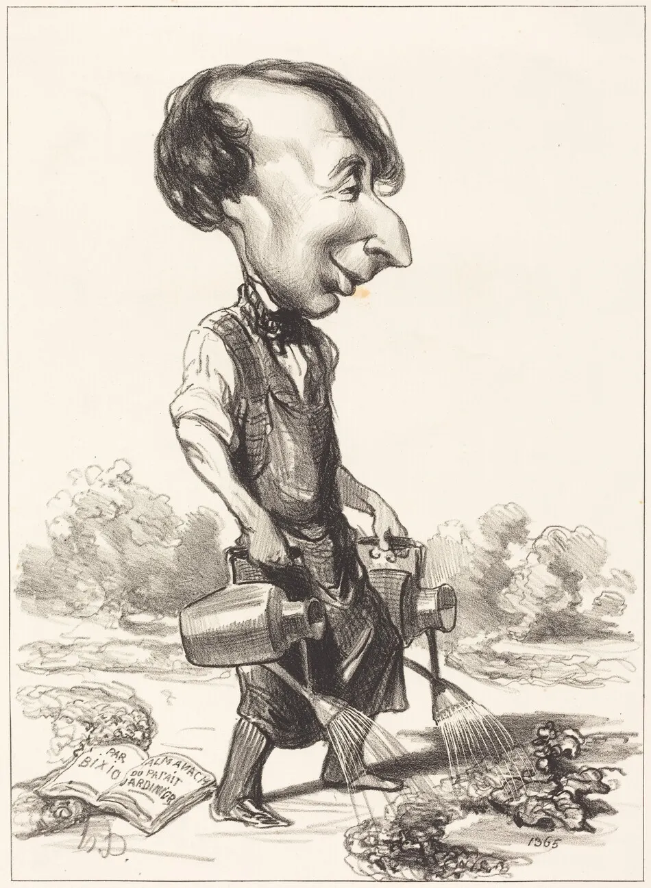 J. Alexandre Bixio by Honoré Daumier