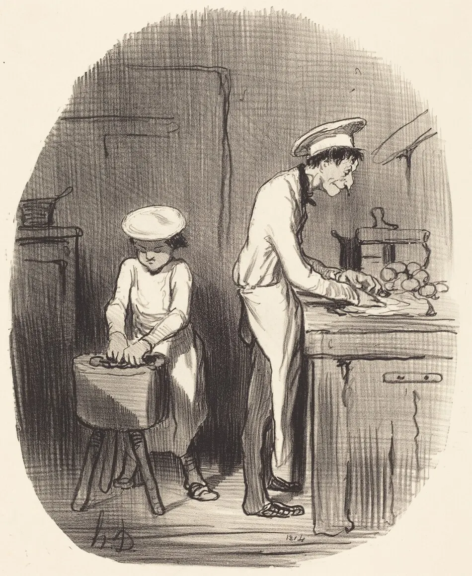 Vois-tu petit, t'as tort... by Daumier, Honoré