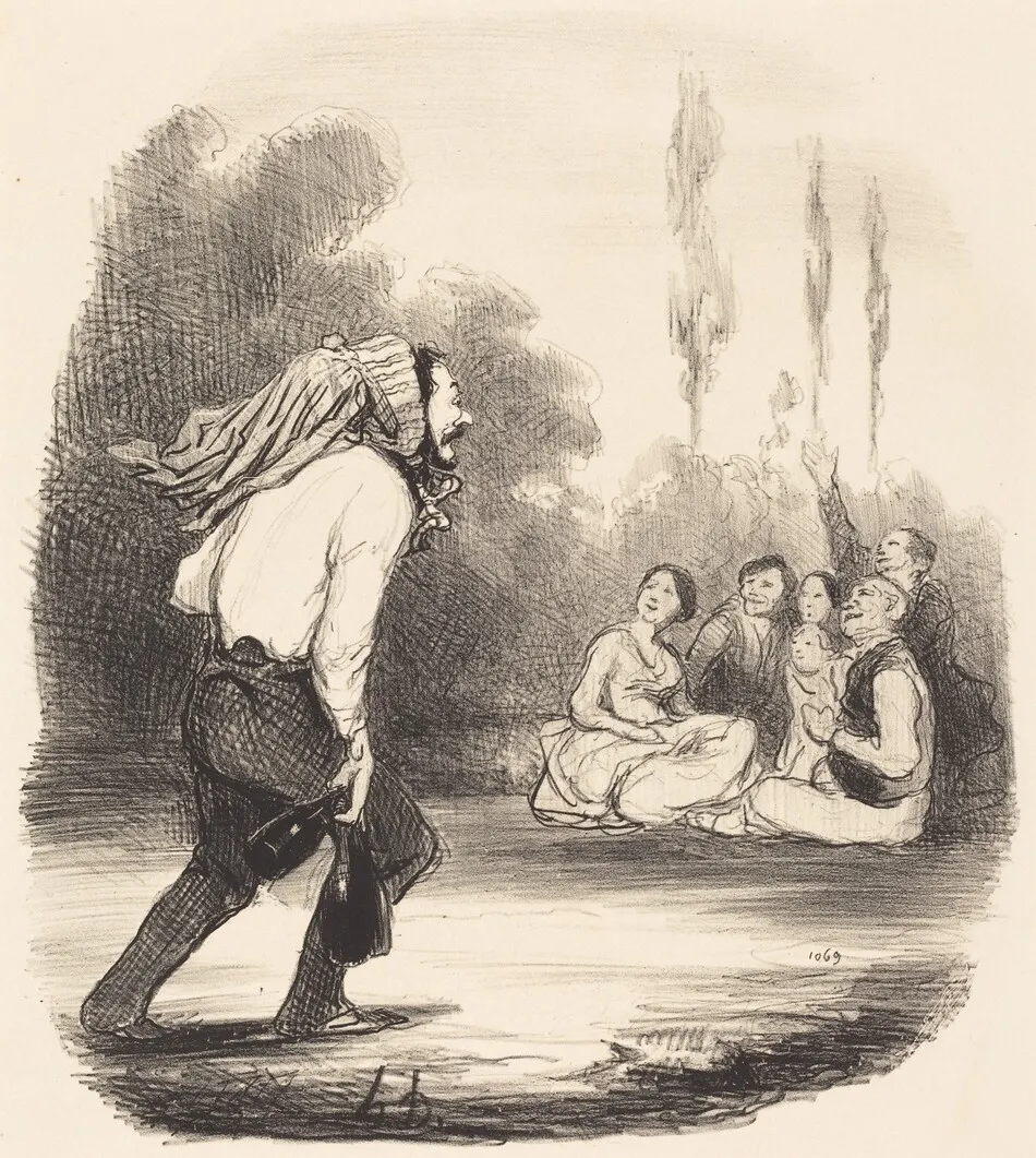 Le Plus farceur de la société by Honoré Daumier