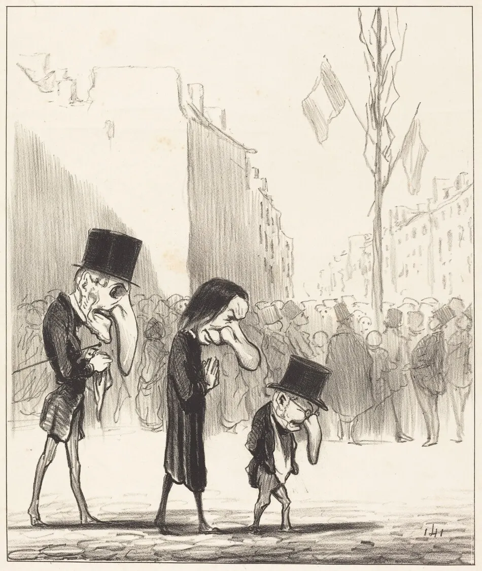 Les Trois petits saints by Honoré Daumier