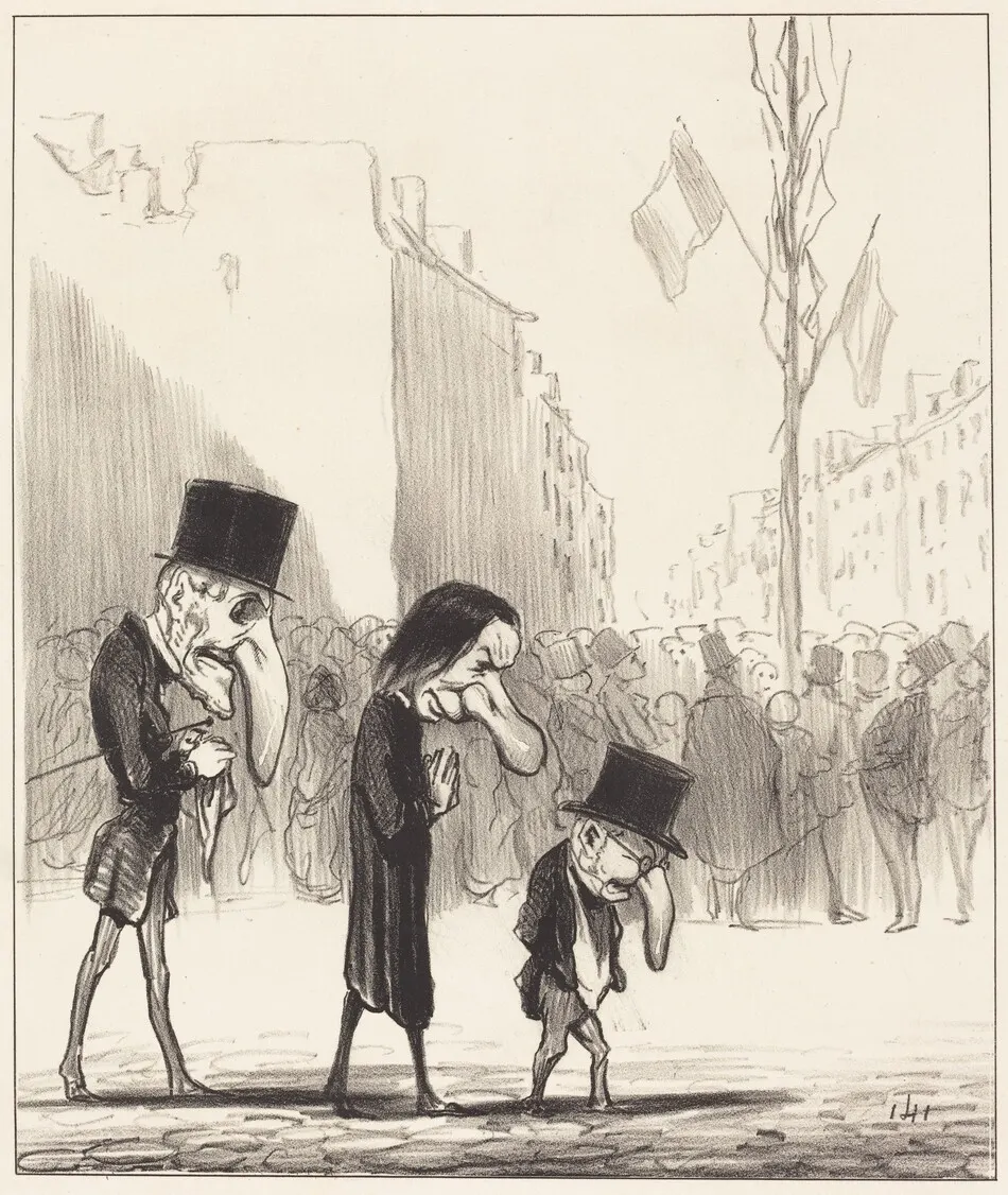Les Trois petits saints by Honoré Daumier
