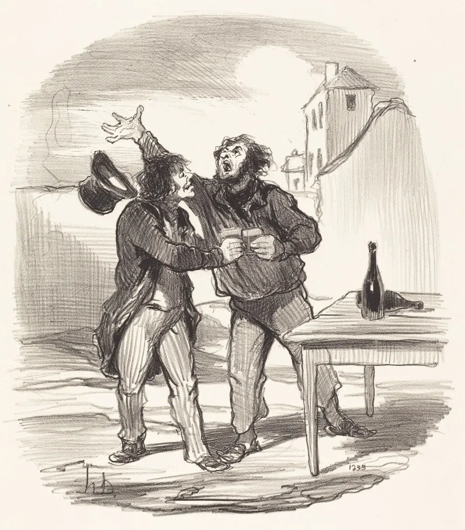 Membre... du dix Décembre prenant le la... by Honoré Daumier