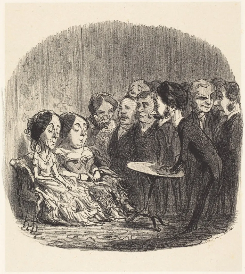 L'Esprit frappeur by Honoré Daumier
