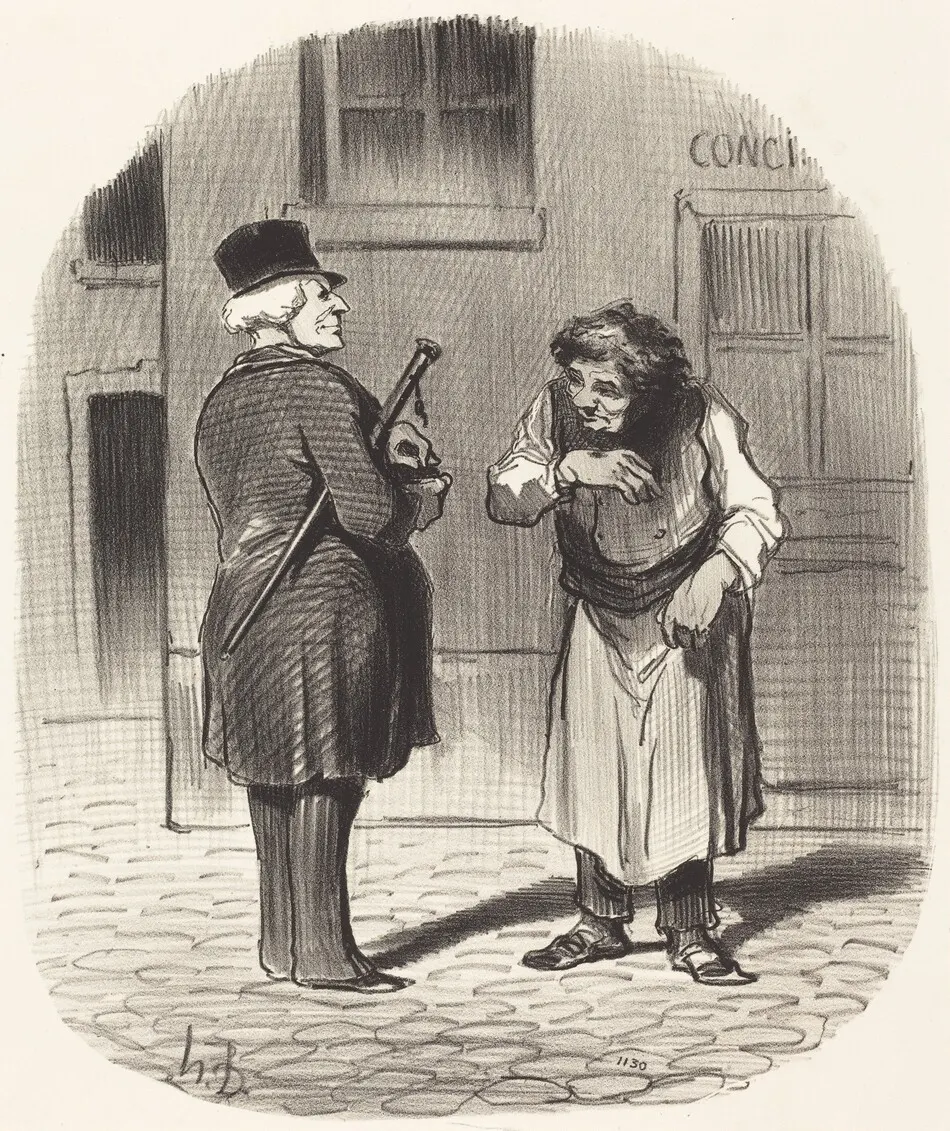 Le Jour de l'an by Honoré Daumier