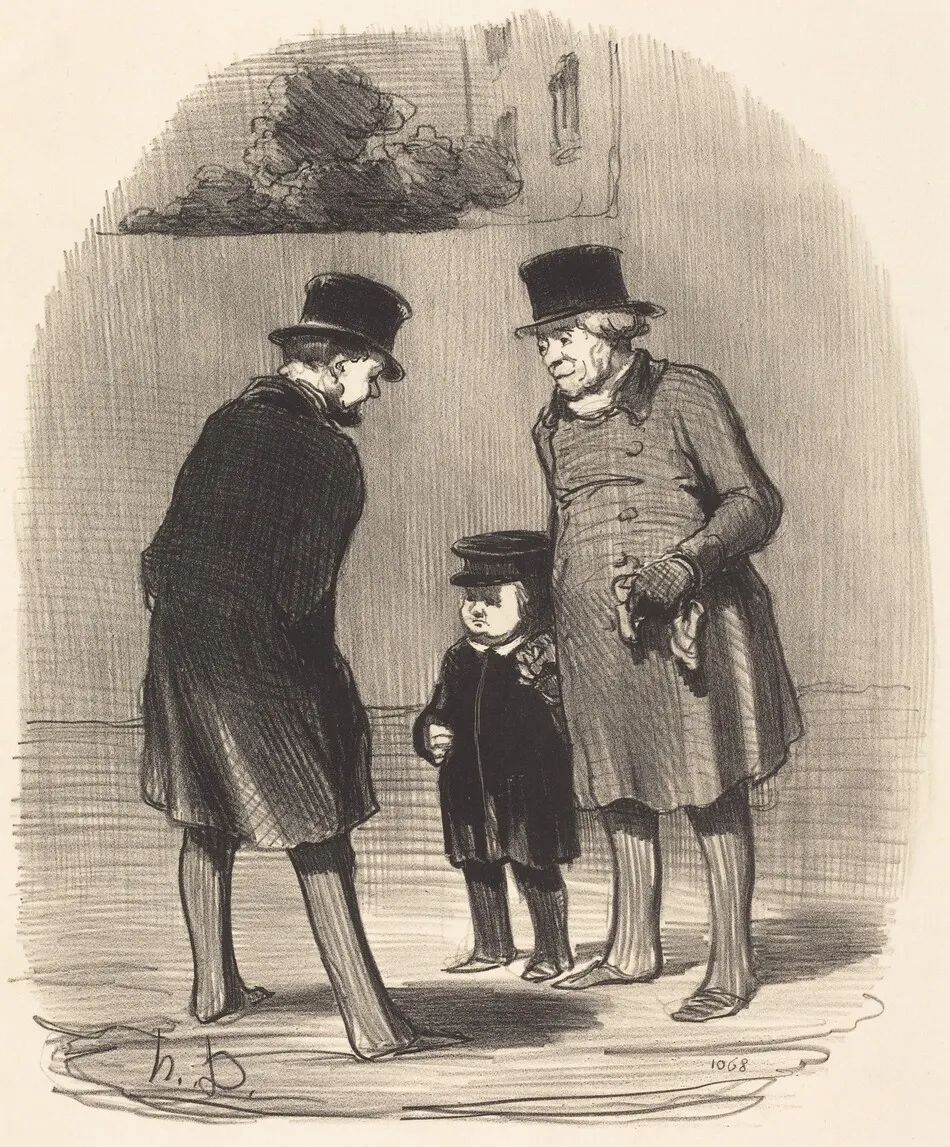 Oui, monsieur Chapuzot... by Honoré Daumier