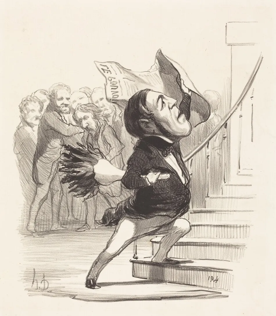 A. Granier de Cassagnac by Honoré Daumier