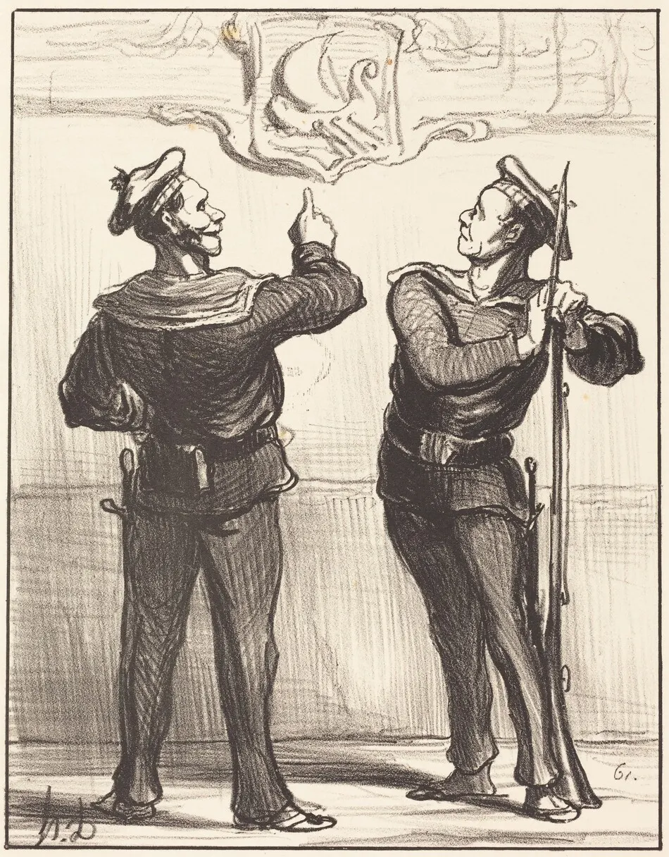 Nous ne nous serions jamais douté tout de même... by Honoré Daumier