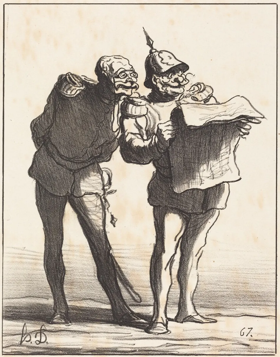 Décidément on ne peut pas... by Honoré Daumier