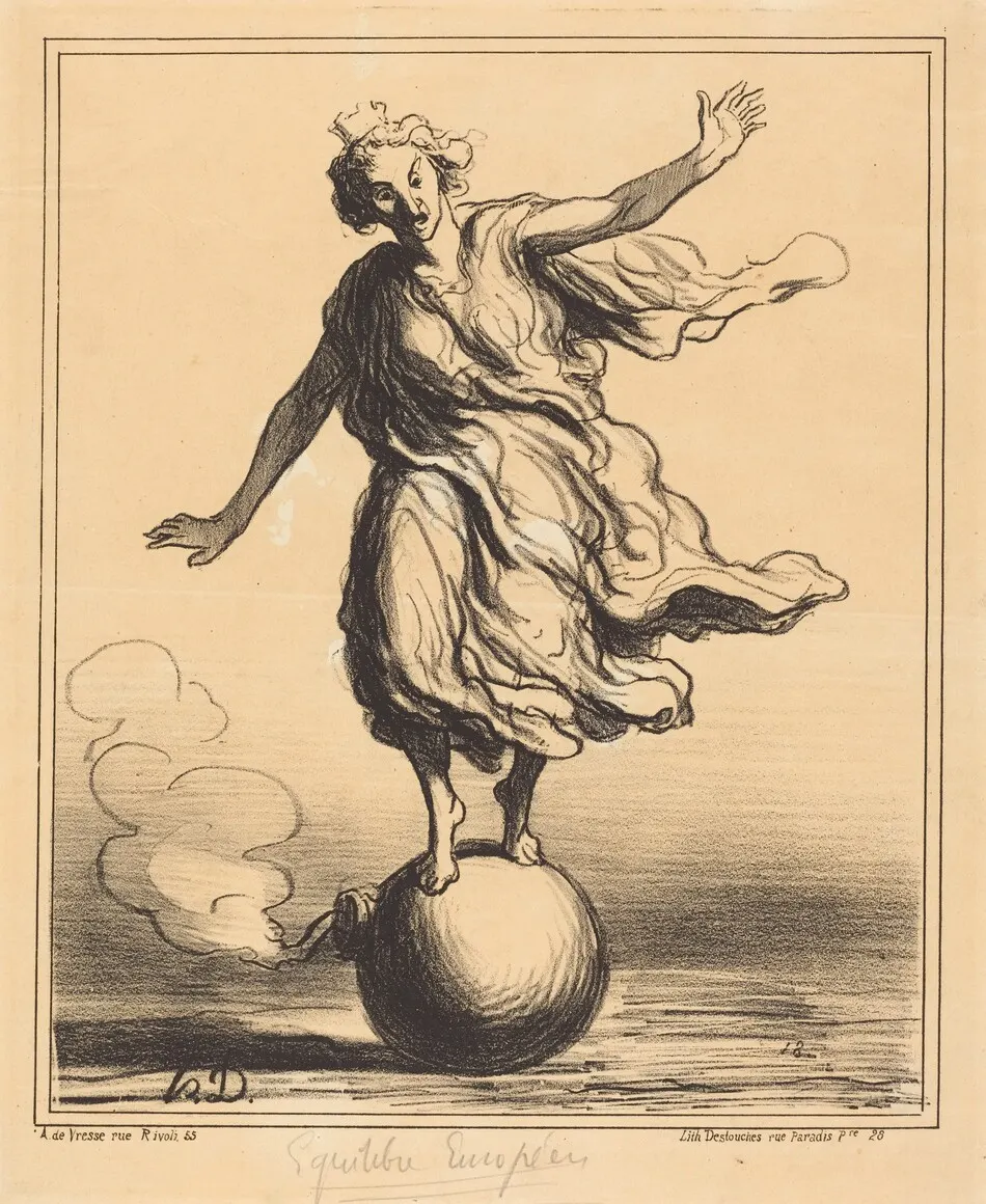 Équilibre Européen by Honoré Daumier
