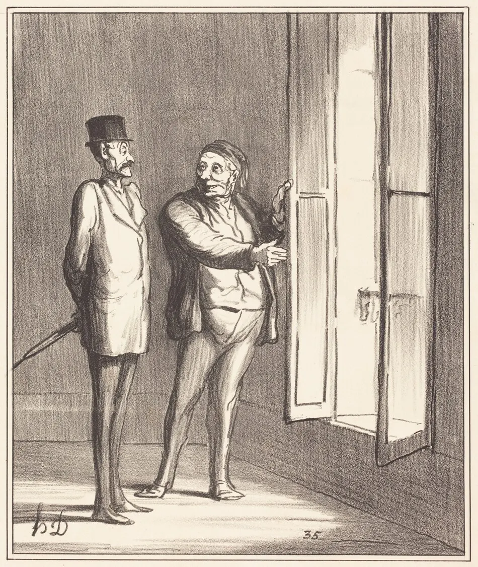 Monsieur sera très bien ici... by Honoré Daumier