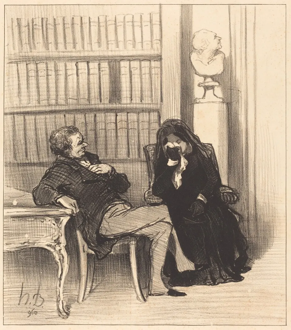 La veuve by Honoré Daumier