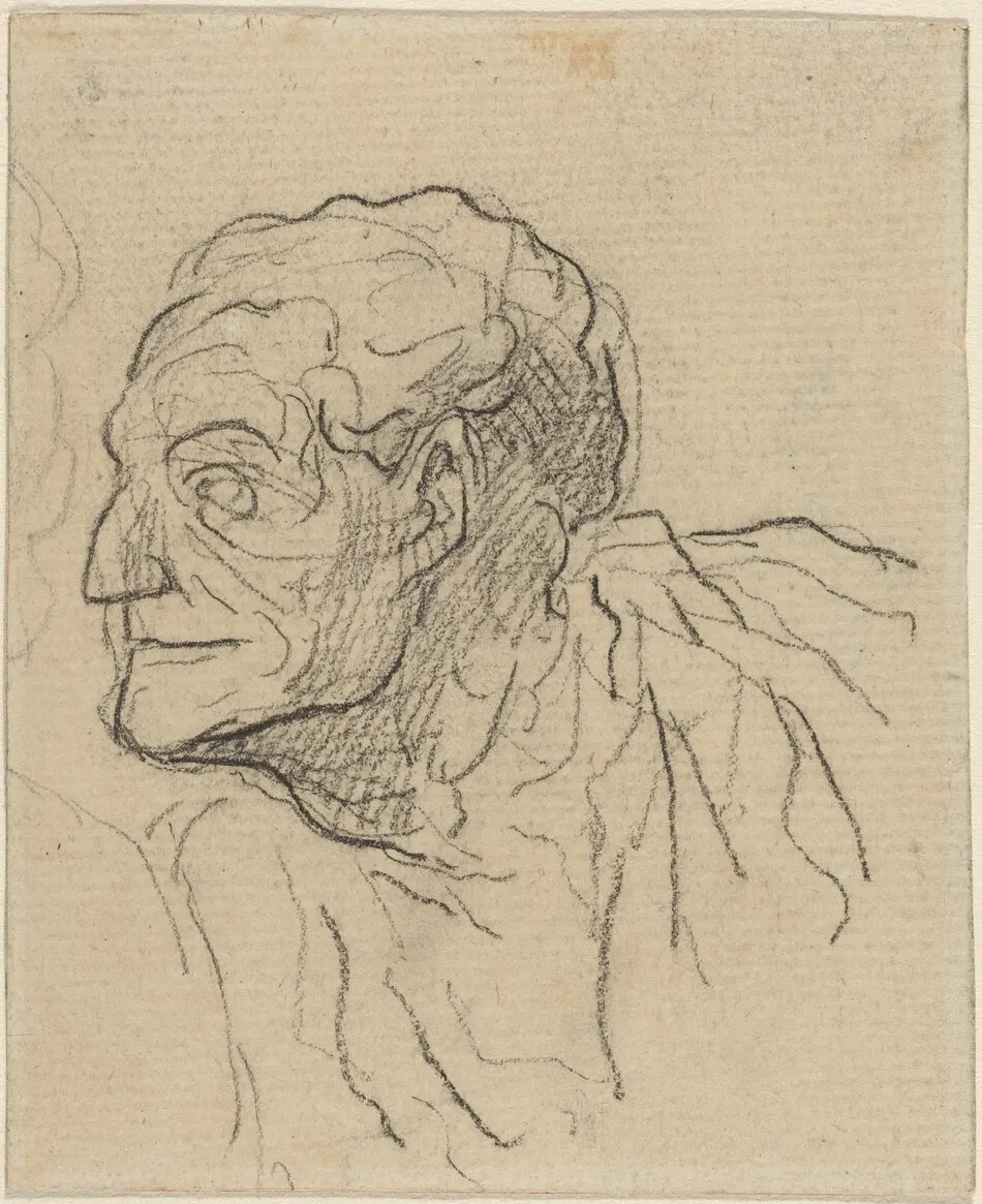 Study of a Man by Daumier, Honoré
