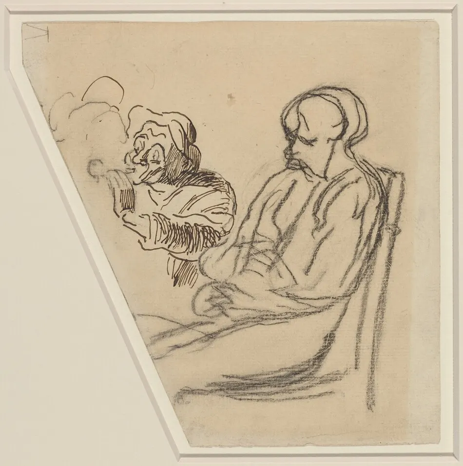 The Smoker by Daumier, Honoré