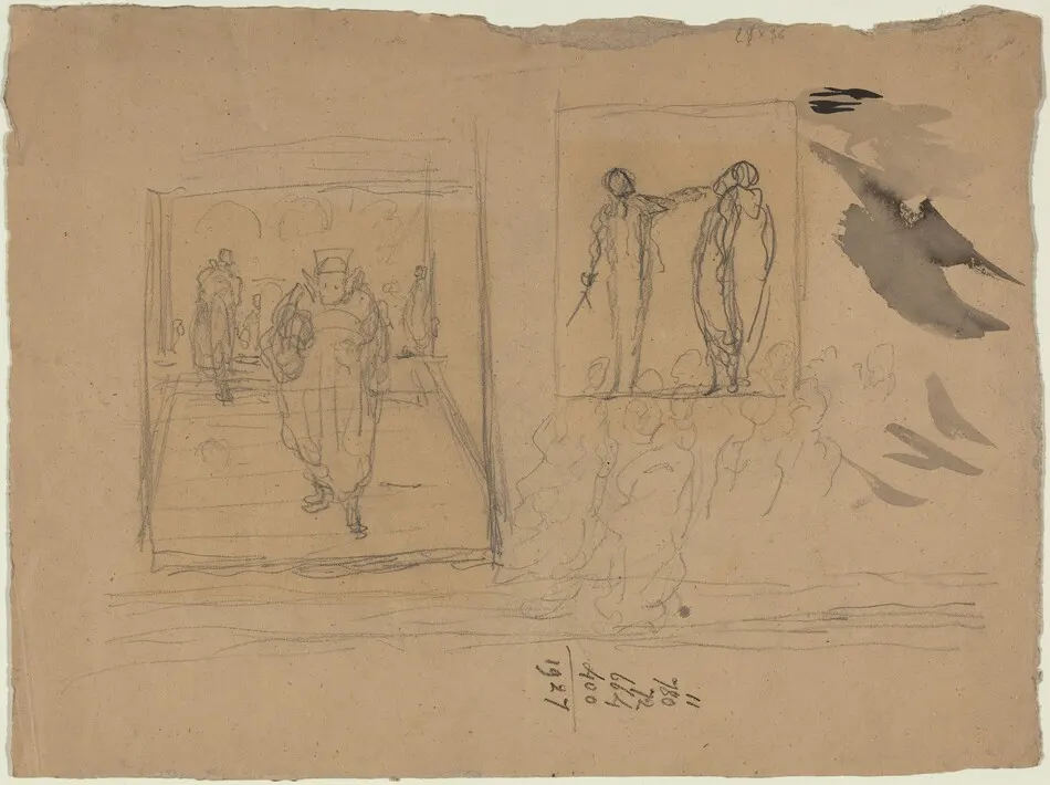 Scene in a Palace of Justice by Daumier, Honoré