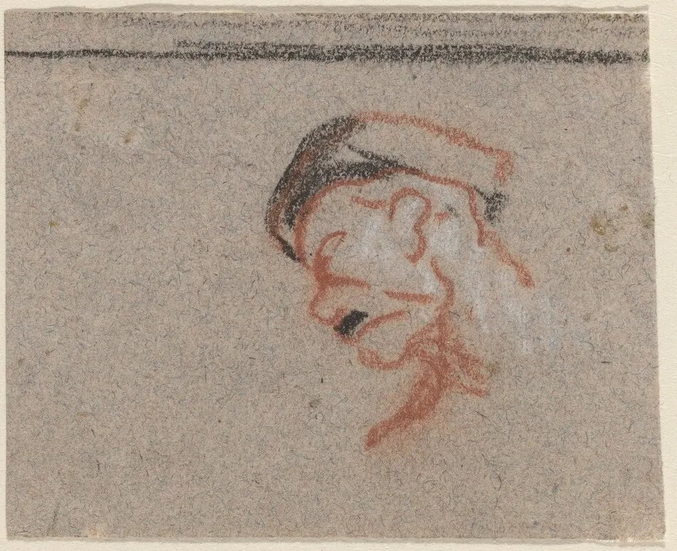 Head of a Man by Honoré Daumier