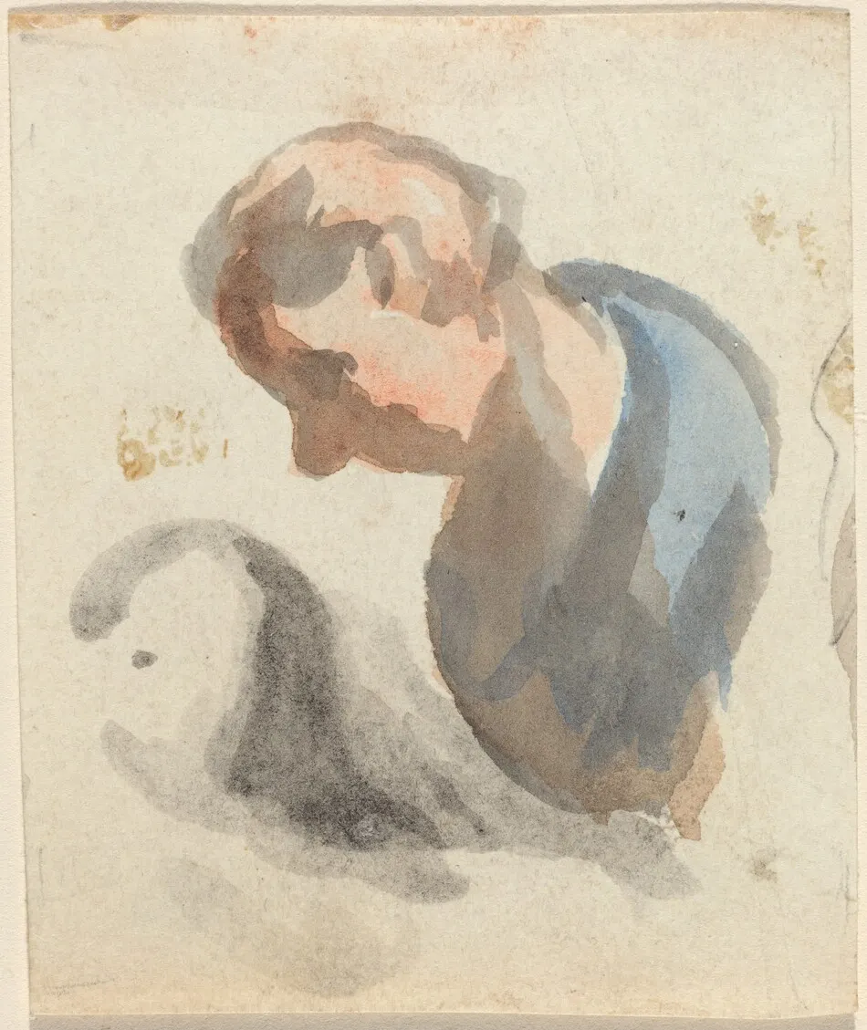 Head of a Man by Honoré Daumier