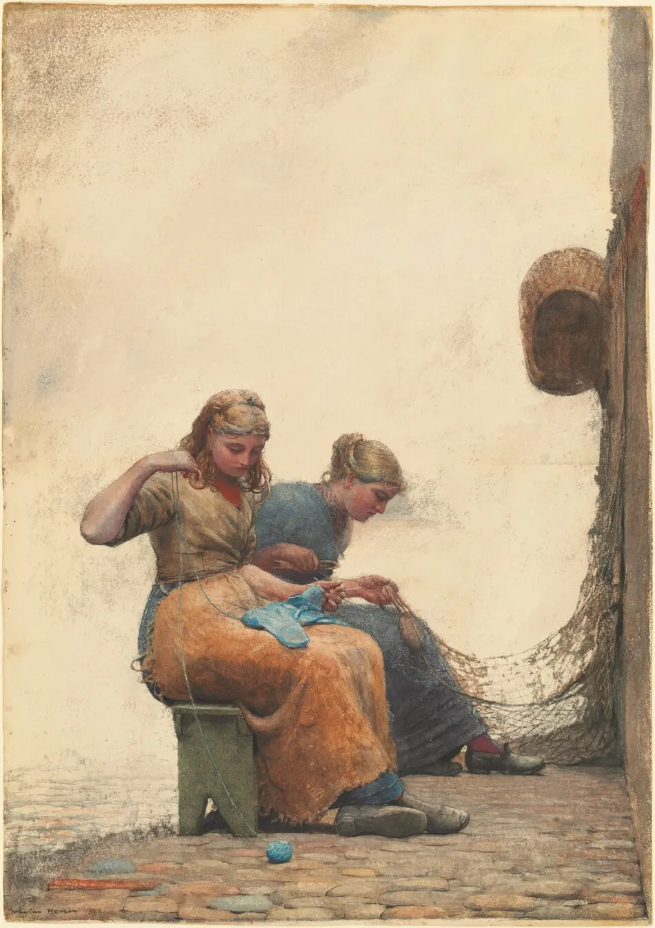 Mending the Nets by Winslow Homer