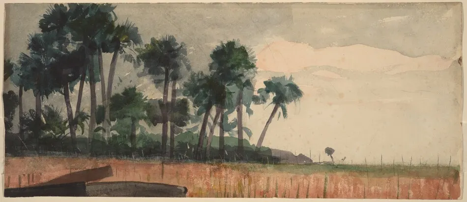 Palm Trees, Red by Winslow Homer
