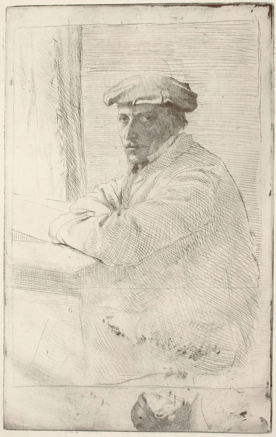 The Engraver Joseph Tourny (Le graveur Joseph Tourny) by Edgar Degas