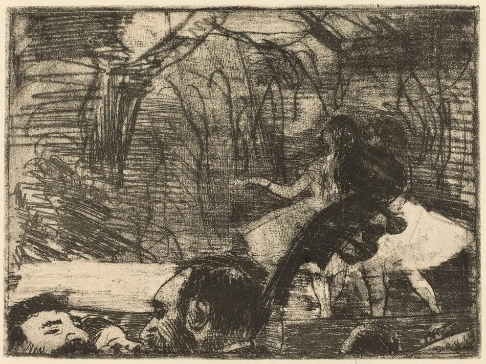 On Stage I by Edgar Degas