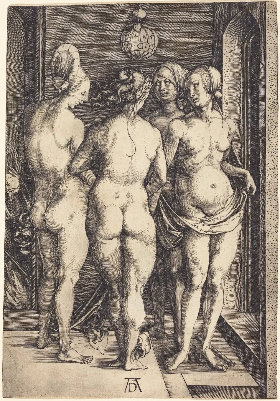 Four Naked Women by Albrecht Dürer