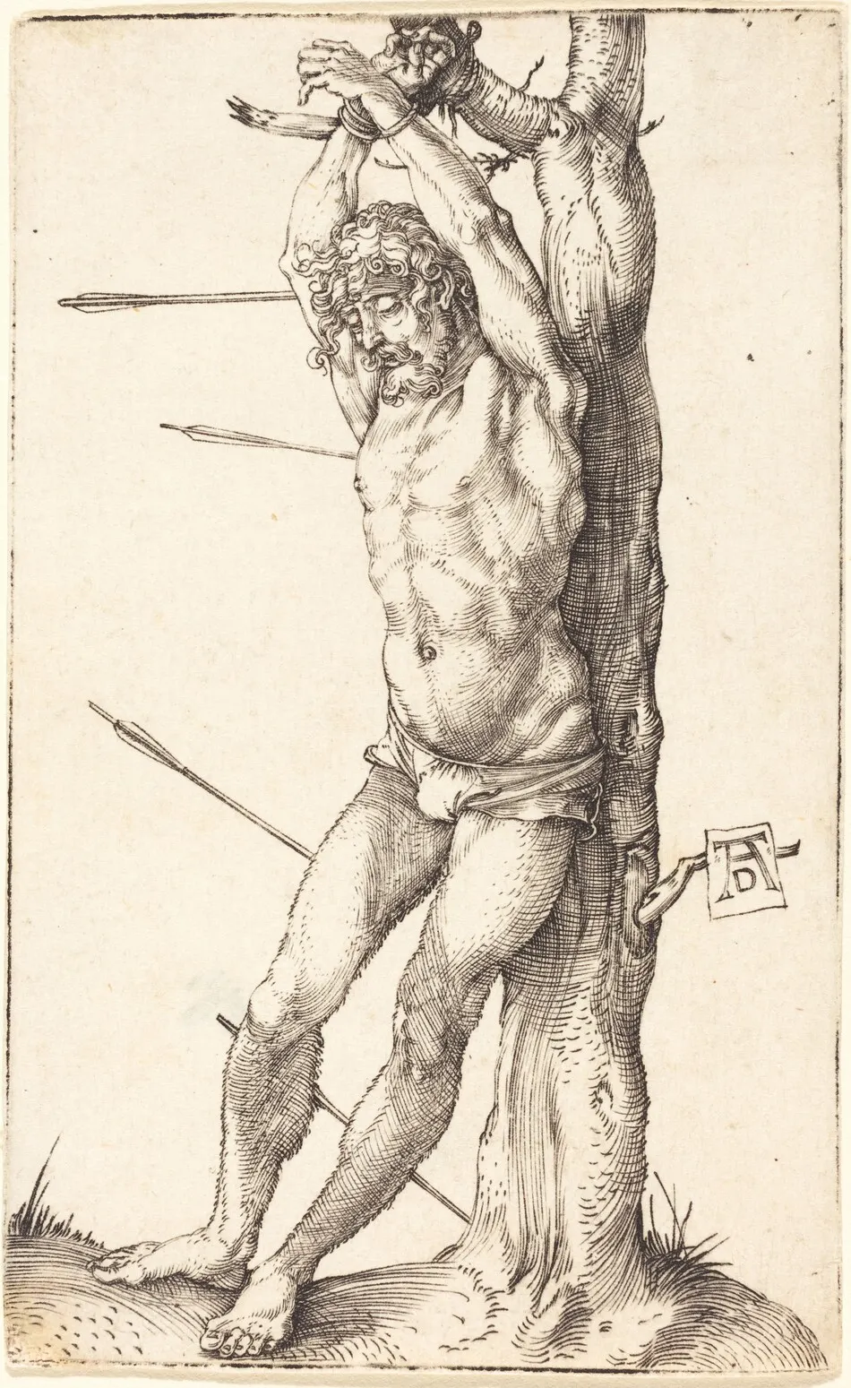 Saint Sebastian Bound to the Tree by Albrecht Dürer