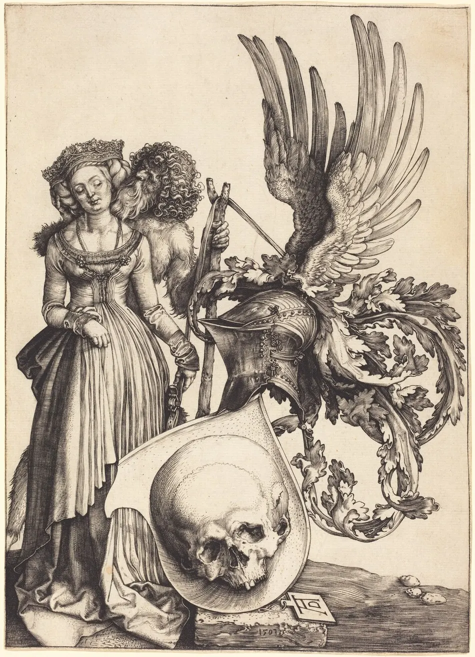 Coat of Arms with a Skull by Albrecht Dürer