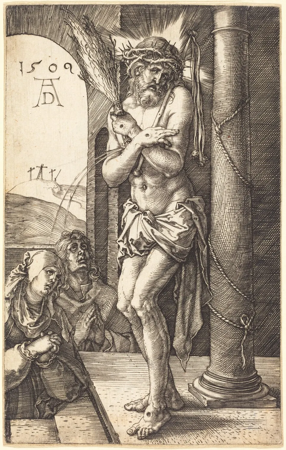 The Man of Sorrows Standing by the Column by Albrecht Dürer
