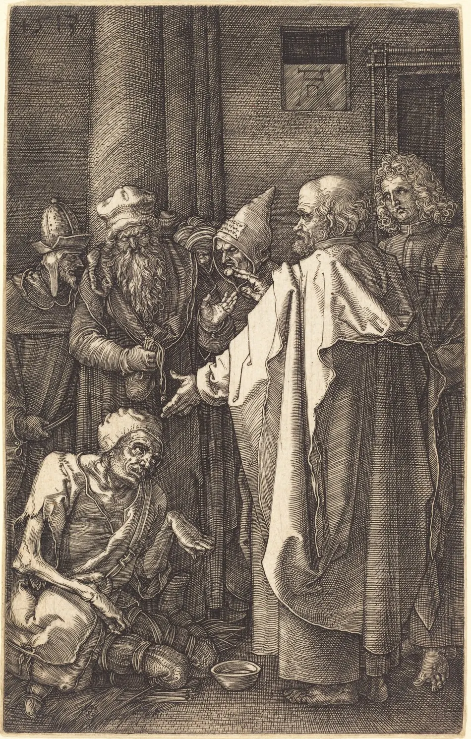 Saint Peter and Saint John Healing a Cripple at the Gate of the Temple by Albrecht Dürer