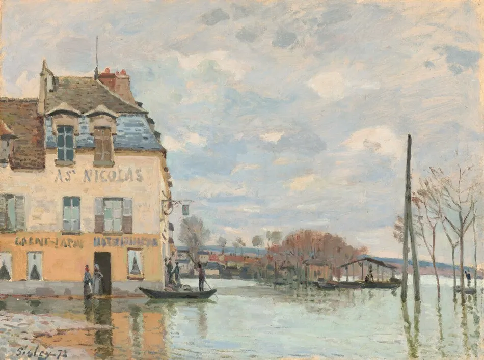 Flood at Port-Marly by Alfred Sisley
