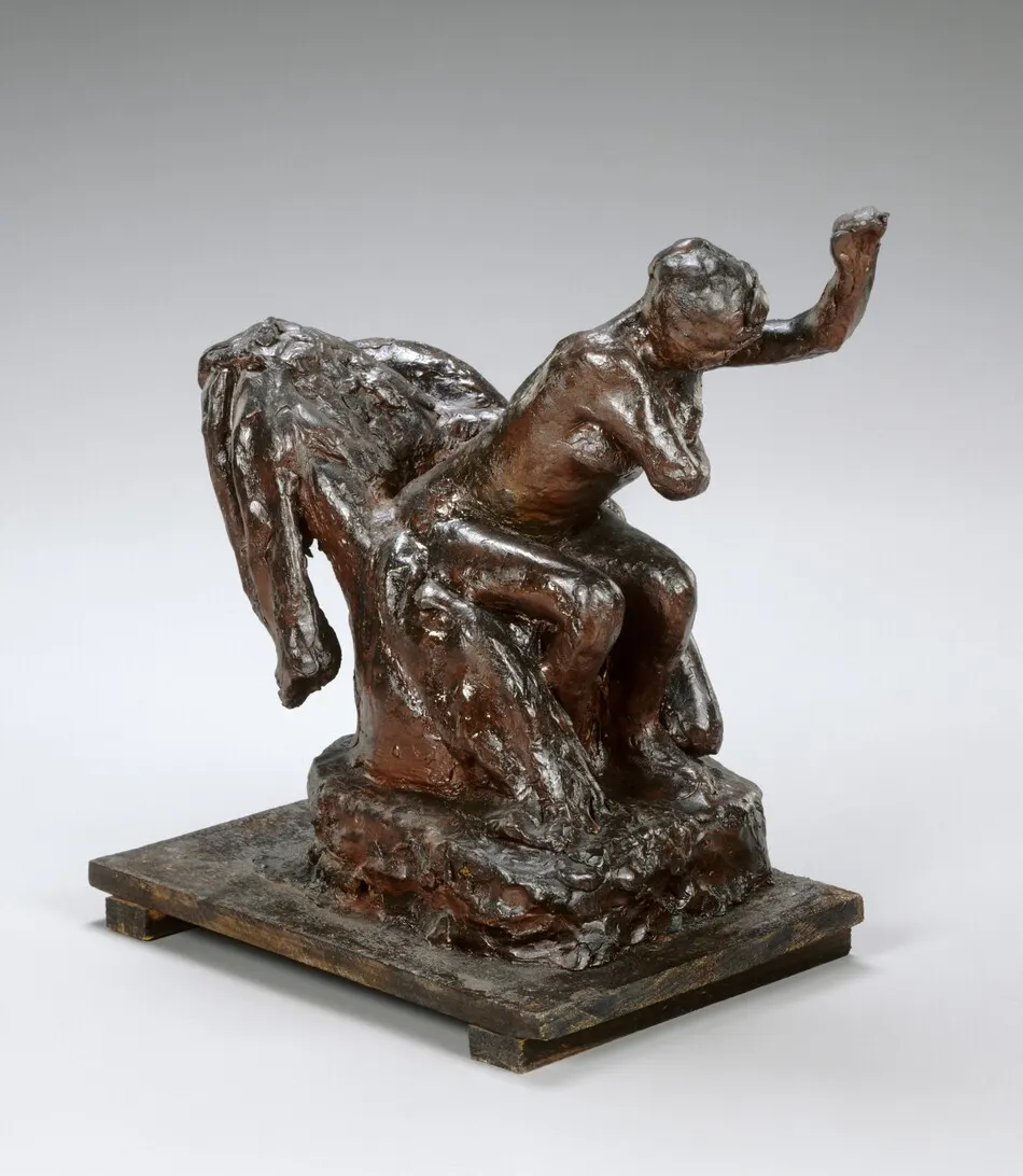 Woman Seated in an Armchair, Wiping Her Left Armpit by Edgar Degas
