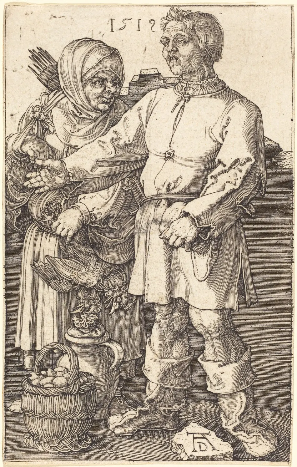 Peasant Couple at Market by Albrecht Dürer