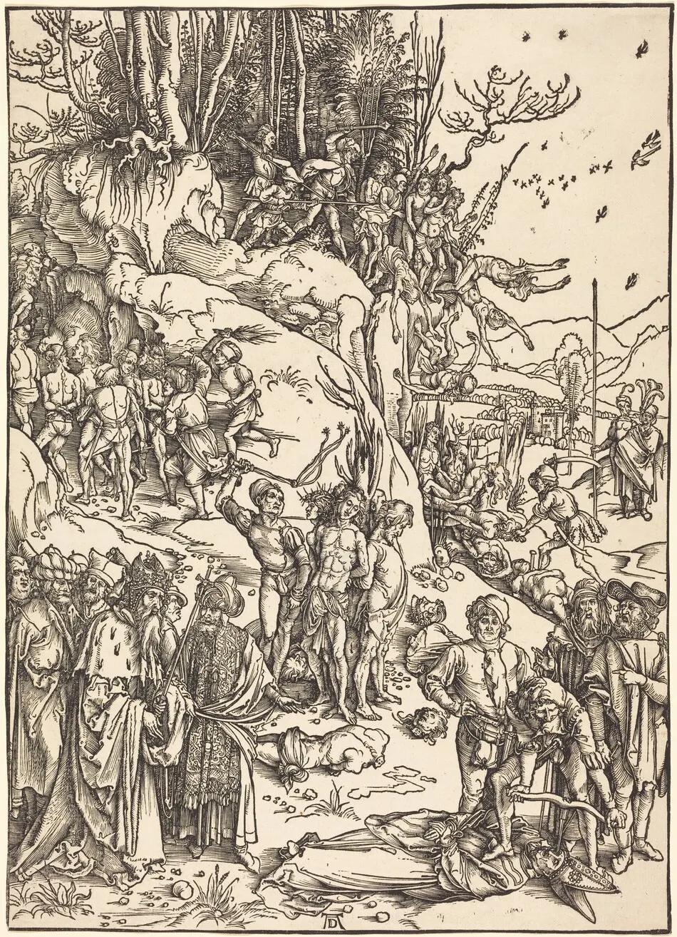The Martyrdom of the Ten Thousand by Albrecht Dürer