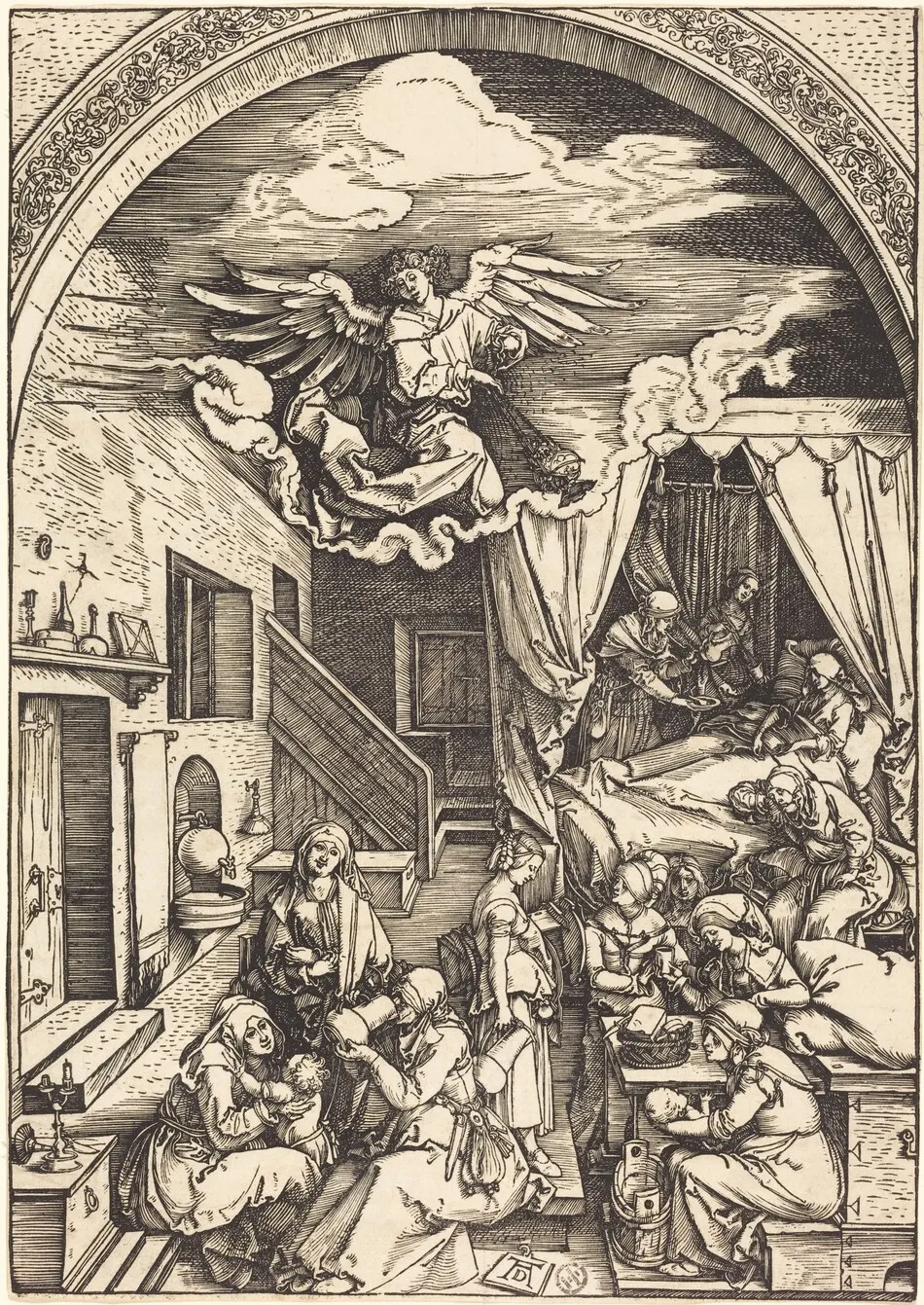 The Birth of the Virgin by Albrecht Dürer