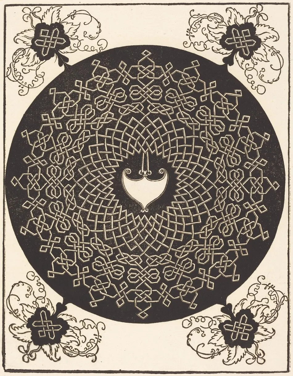 The First Knot (with a heart-shaped shield) by Albrecht Dürer