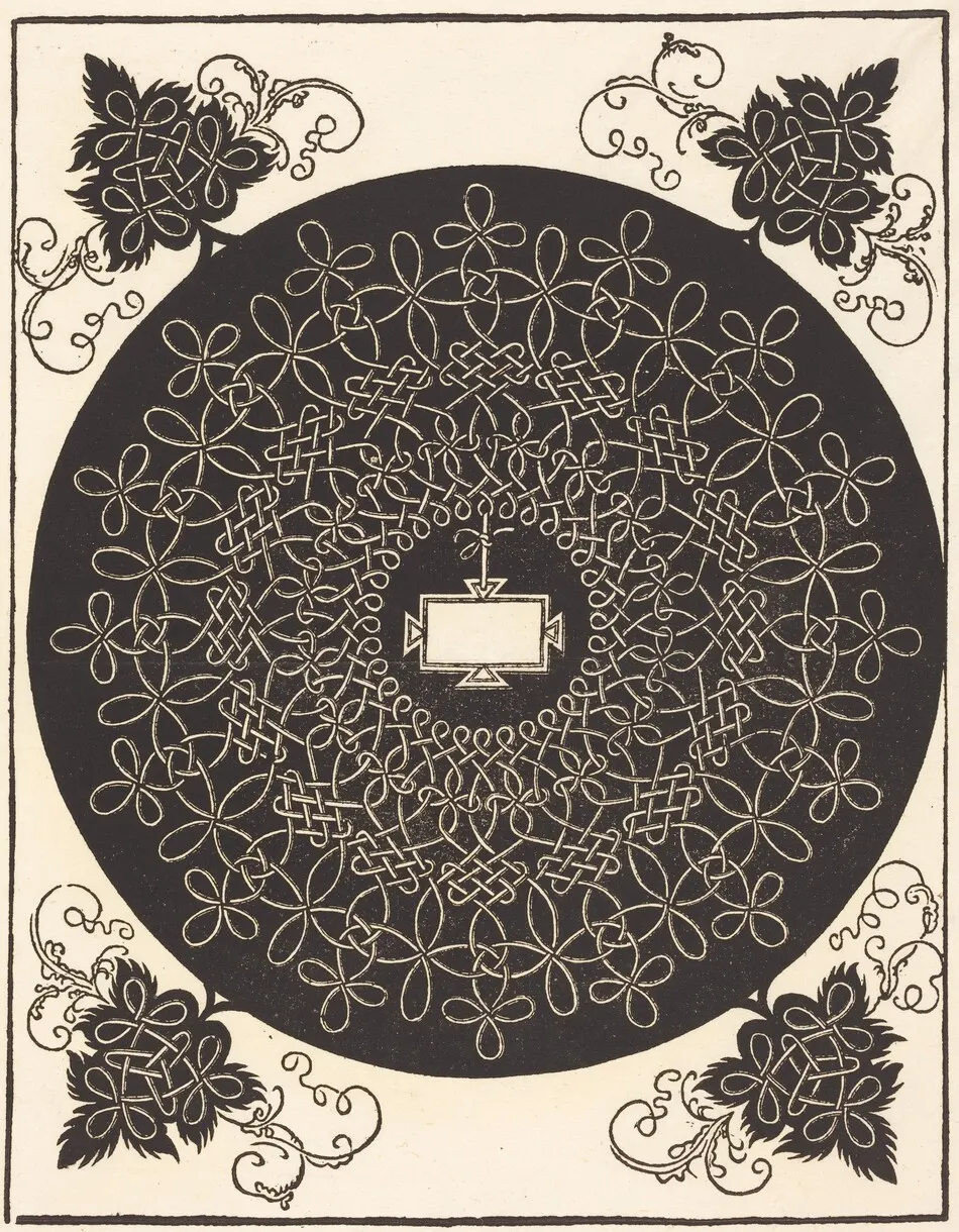 The Second Knot (with an oblong tablet) by Albrecht Dürer