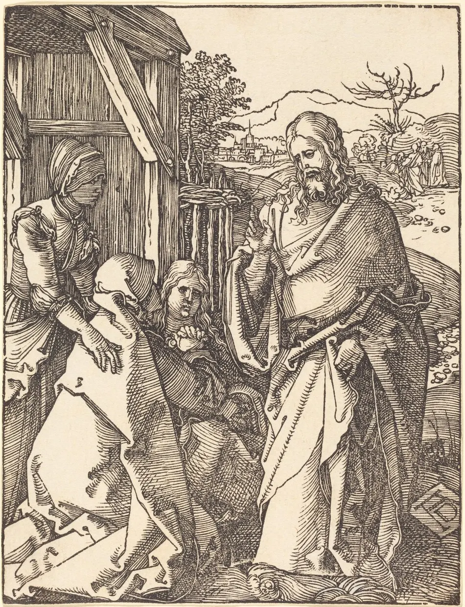 Christ Taking Leave from His Mother by Albrecht Dürer