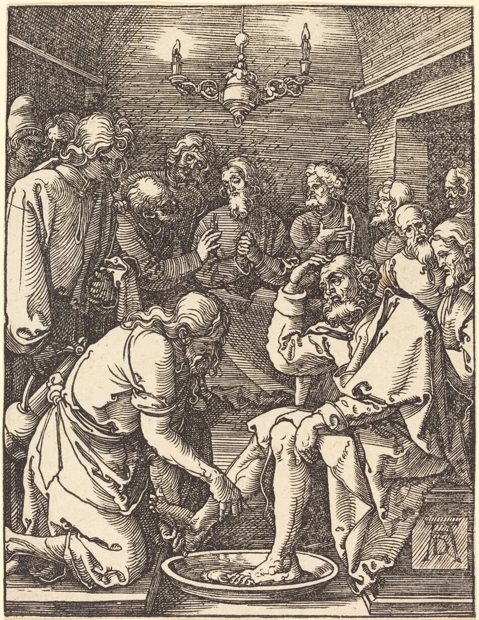 Christ Washing the Feet of the Disciples by Albrecht Dürer