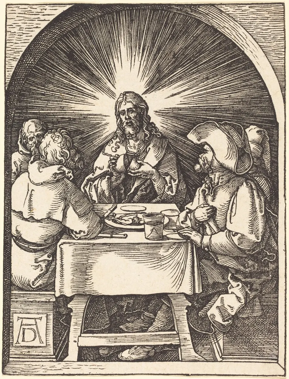 Christ at Emmaus by Albrecht Dürer