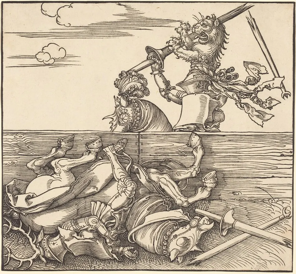 Italian Joust of Peace by Albrecht Dürer