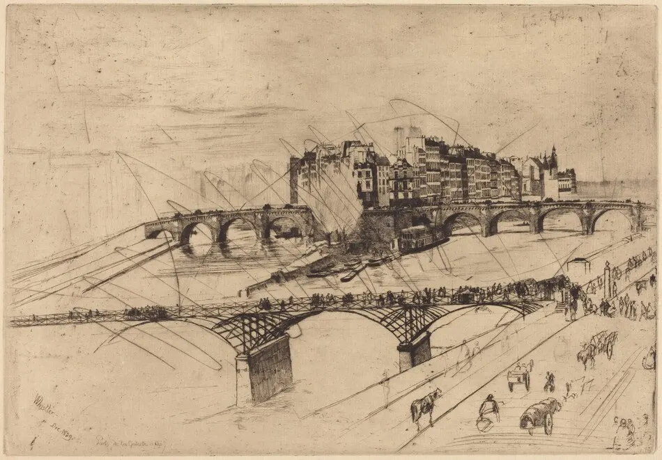 Isle de la Cité, Paris by James McNeill Whistler
