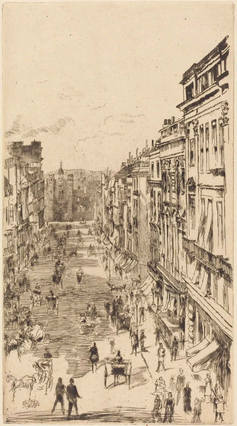 St James's Street by James McNeill Whistler