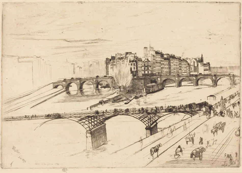 Isle de la Cite, Paris by James McNeill Whistler