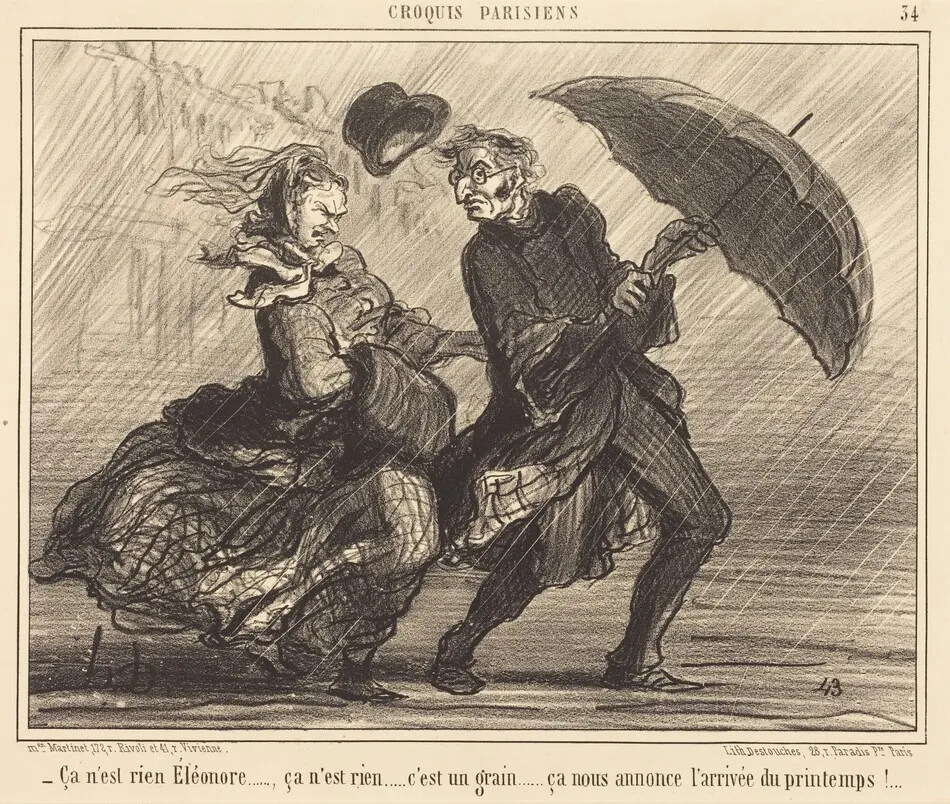 ça n'est rien Éléonore...ca n'est rien... by Honoré Daumier