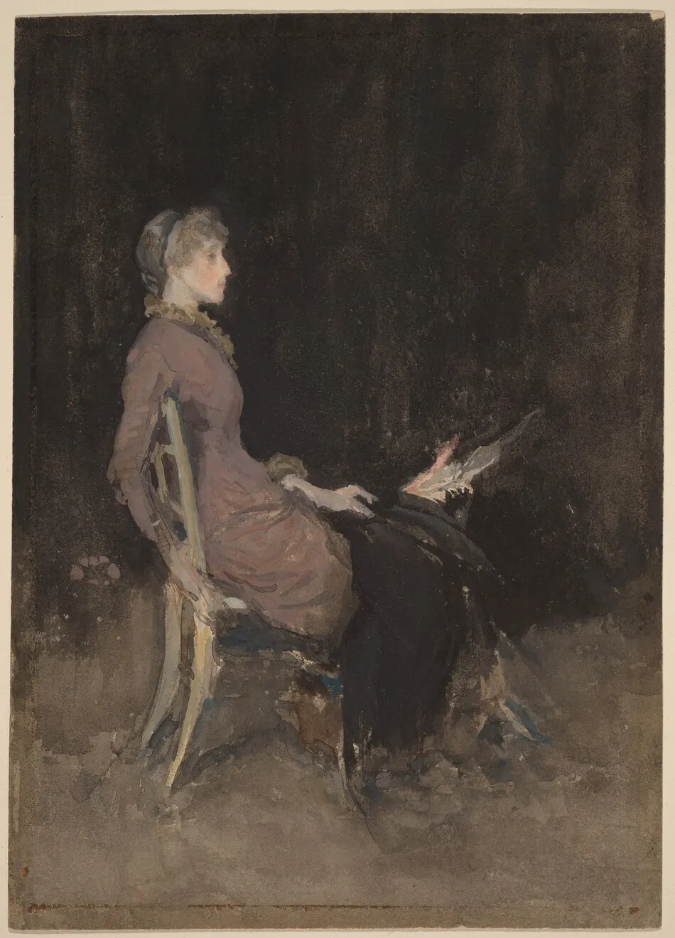 Study in Black and Gold (Madge O'Donoghue) by James McNeill Whistler