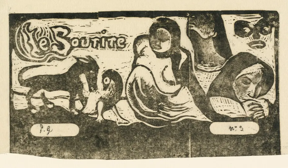 Title Page for "Le Sourire" (Titre du Sourire) by Paul Gauguin