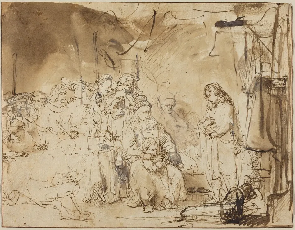 Joseph Recounting His Dreams by Rembrandt van Rijn