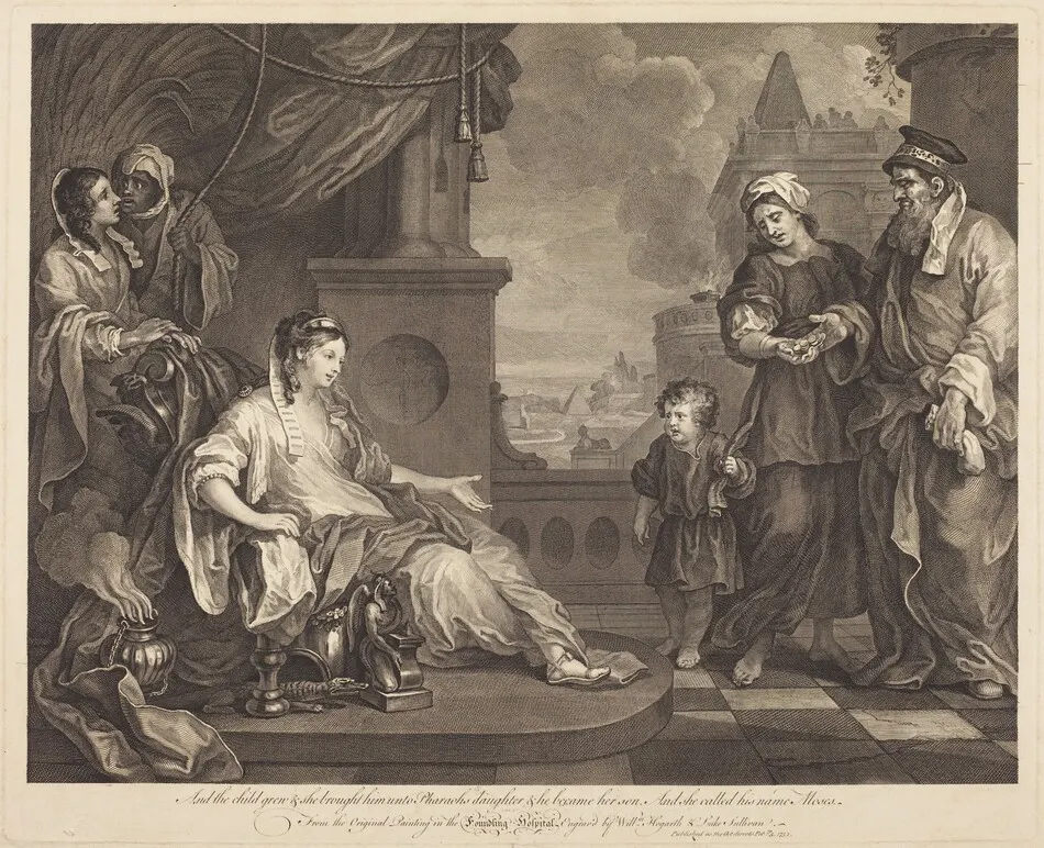 Moses Brought to Pharaoh's Daughter by William Hogarth