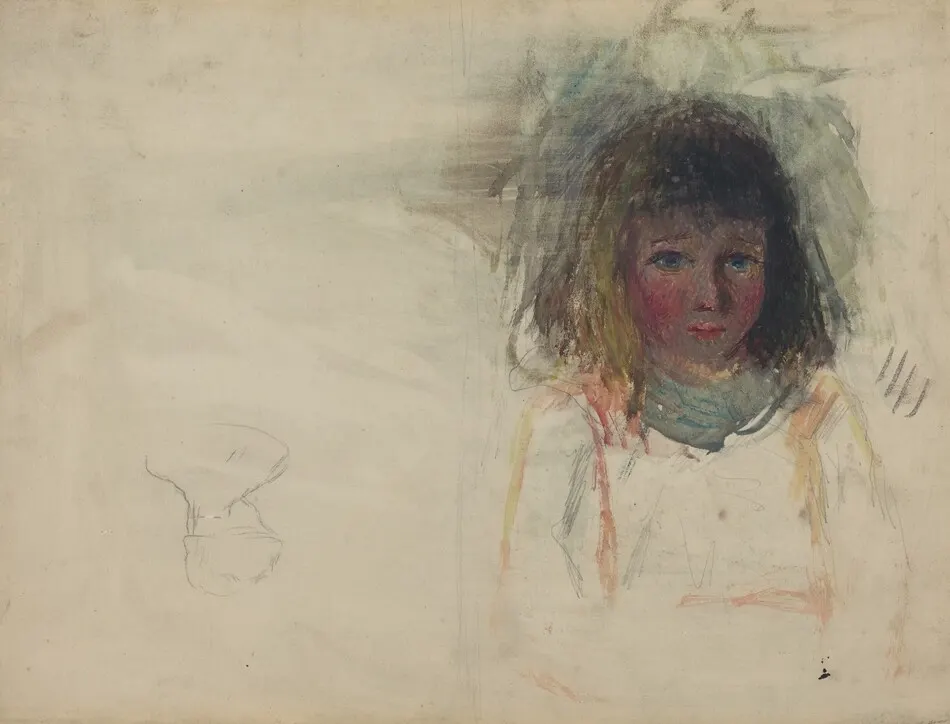 The Artist's Son Georges [verso] by Camille Pissarro