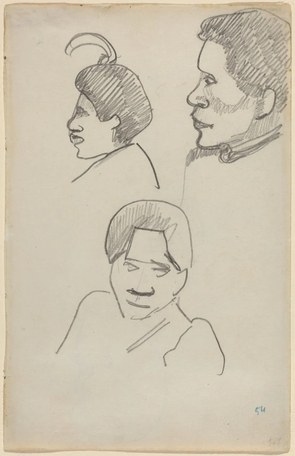 Tahitian Heads by Paul Gauguin